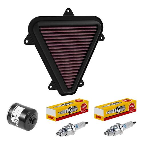 Honda XL750 Transalp 2023-2024 K&N x NGK Service Kit Air Oil Filter Spark Plugs