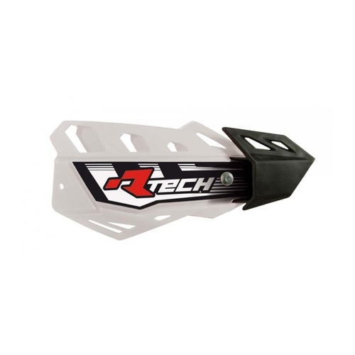 Kawasaki KX125 Rtech Flex MX Vented Handguards Motocross Hand Guards White 