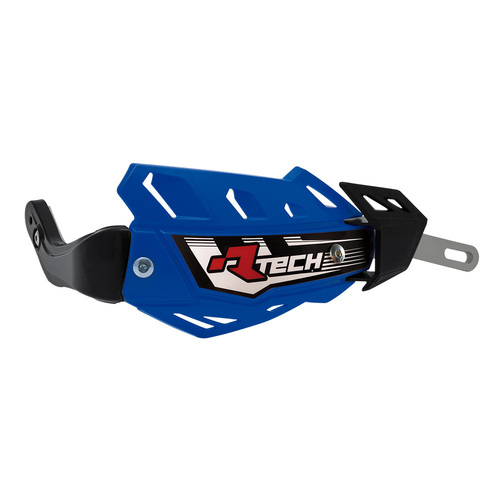 Kawasaki KX500 Rtech Flex Enduro Handguards Alloy Bar Hand Guards Blue 