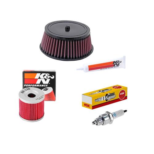 Suzuki DR-Z400E 2000-2024 K&N x NGK Service Kit Air Oil Filter Spark Plugs