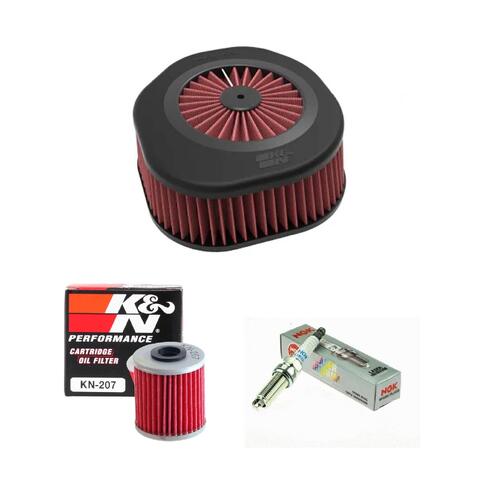 Suzuki RM-Z250 2019-2025 K&N x NGK Service Kit Air Oil Filter Spark Plugs