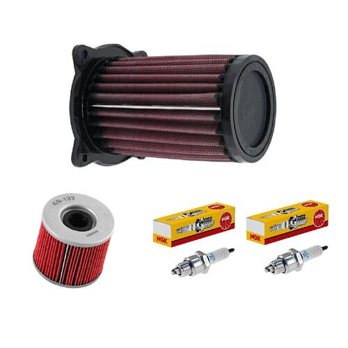 Suzuki GS500E 1989-2014 K&N x NGK Service Kit Air Oil Filter Spark Plugs