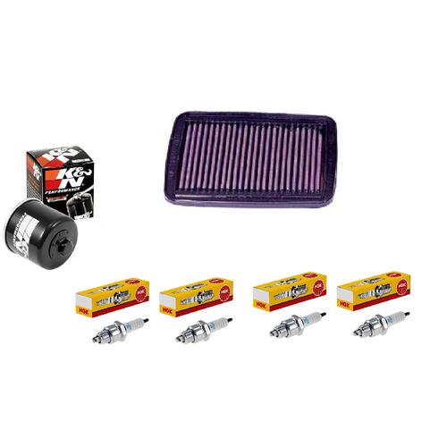 Suzuki GSF1200S Bandit 2005-2005 K&N x NGK Service Kit Air Oil Filter Spark Plugs