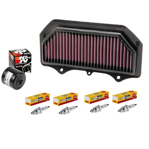 Suzuki GSX-R750 2011-2022 K&N x NGK Service Kit Air Oil Filter Spark Plugs