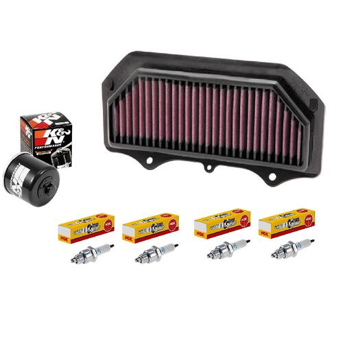Suzuki GSX-R750 2011-2022 K&N x NGK Service Kit Air Oil Filter Spark Plugs