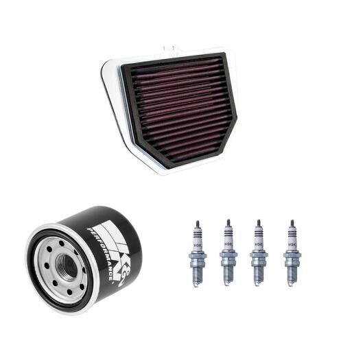 Yamaha FZ1S 2006-2015 K&N x NGK Service Kit Air Oil Filter Spark Plugs