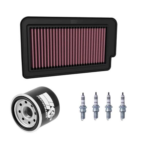 Yamaha MT-10 2022-2024 K&N x NGK Service Kit Air Oil Filter Spark Plugs