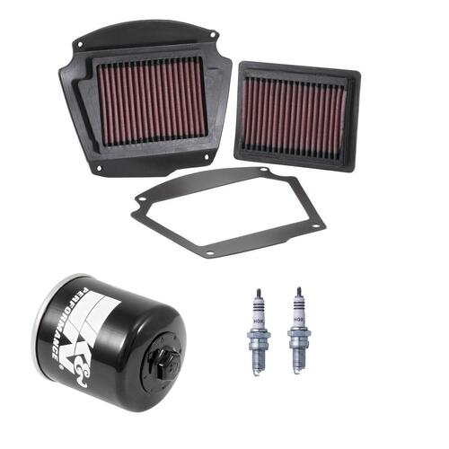 Yamaha XV1700 Warrior 2003-2003 K&N x NGK Service Kit Air Oil Filter Spark Plugs