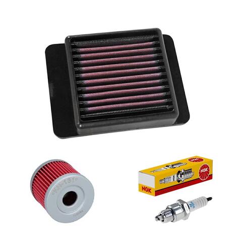 Suzuki GSX-S125 2018-2024 K&N x NGK Service Kit Air Oil Filter Spark Plugs