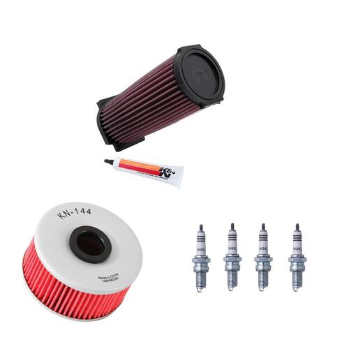 Yamaha YX600 Radian 1986-1989 K&N x NGK Service Kit Air Oil Filter Spark Plugs