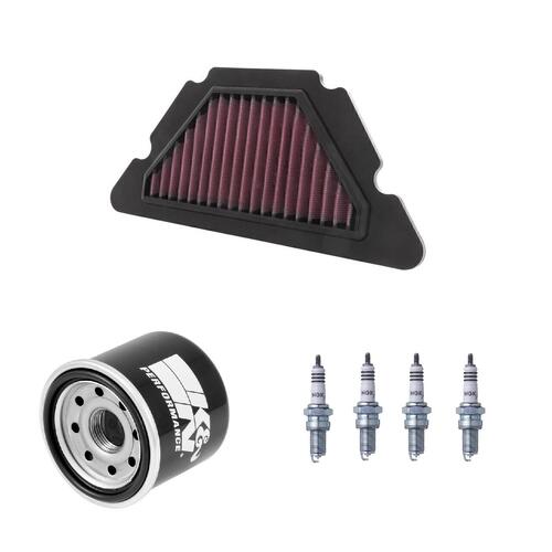 Yamaha XJ6N 2009-2015 K&N x NGK Service Kit Air Oil Filter Spark Plugs