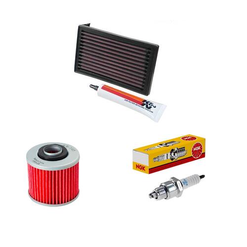 Yamaha XT600E 1990-2006 K&N x NGK Service Kit Air Oil Filter Spark Plugs