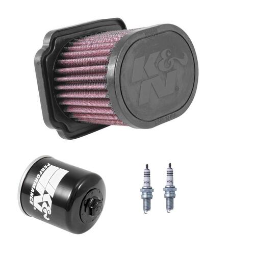 Yamaha XSR700 2016-2024 K&N x NGK Service Kit Air Oil Filter Spark Plugs