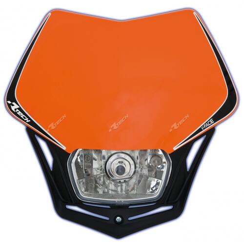 KTM 450 EXC-F Rtech Universal V-Face Enduro Headlight Orange 