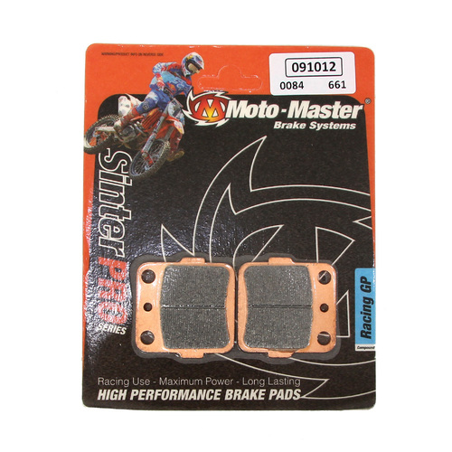 Yamaha YZ125 1985-1989 Moto Master Rear Sinterpro Racing Gp Brake Pads