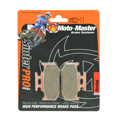 Yamaha WR250 1990-1997 Moto Master Rear Sinterpro Racing Brake Pads