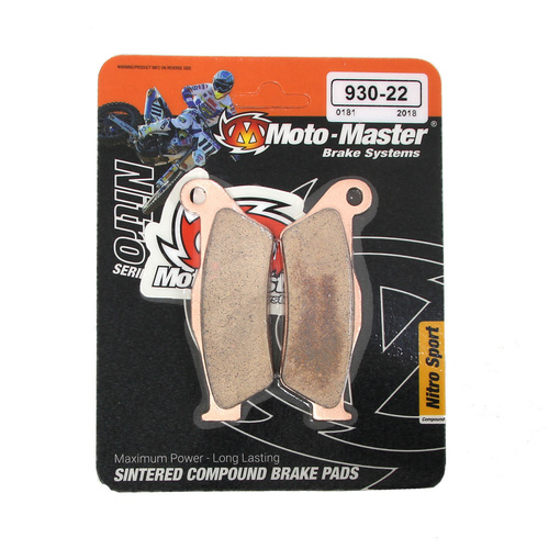 Husqvarna TC450 2005-2010 Moto Master Nitro Sintered Front Brake Pads 