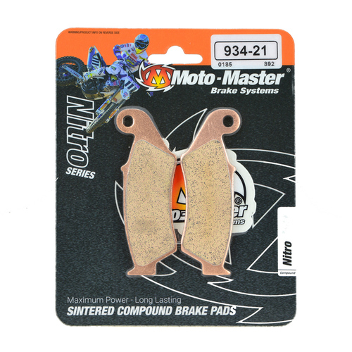 Yamaha WR400F 1998-2000 Moto Master Front Nitro Disc Brake Pads