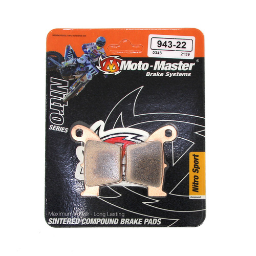 Honda CR250R 2002-2007 Moto Master Rear Nitro Sport Brake Pads