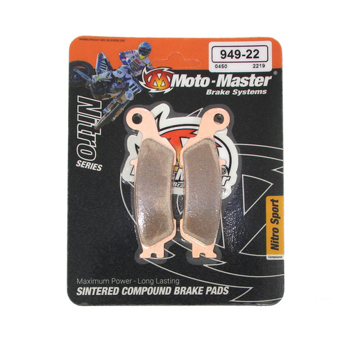 Yamaha YZ250F 2007-2018 Moto Master Nitro Sintered Front Brake Pads 