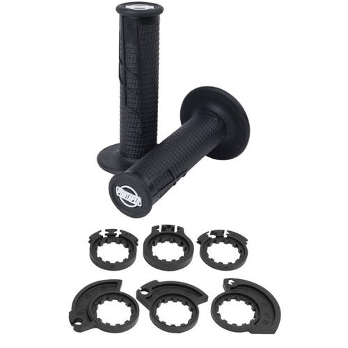 Pro Taper Clamp Lock On Grips Black Half Waffle