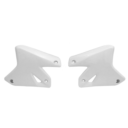 Suzuki DR-Z400S 2000-2009 Rtech White Radiator Shrouds Pair