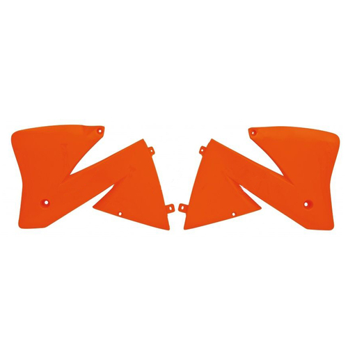 KTM 400 SX 2000 Rtech OE Orange Radiator Shrouds Pair