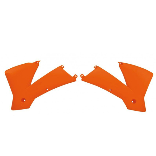KTM 250 SX 2001-2004 Rtech OE Orange Radiator Shrouds Pair