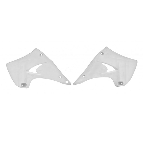 Kawasaki KX125 2003-2008 Rtech White Radiator Shrouds Pair