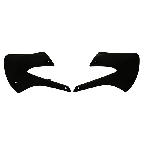 Kawasaki KX85 1998-2013 Rtech OE Black (2010-2011) Radiator Shrouds Pair