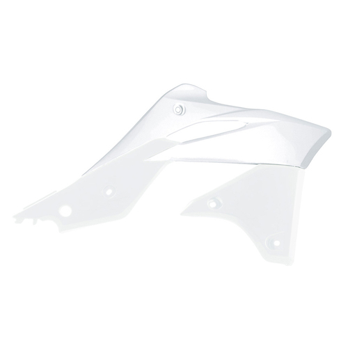 Kawasaki KX250F 2013-2016 Rtech White Radiator Shrouds Pair