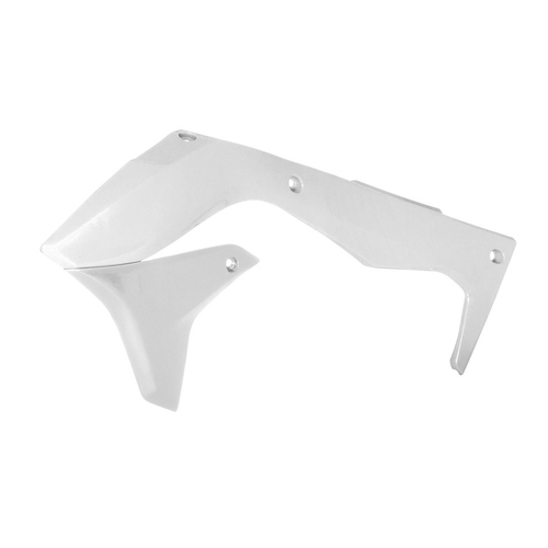 Kawasaki KX450F 2016-2018 Rtech White Radiator Shrouds Pair