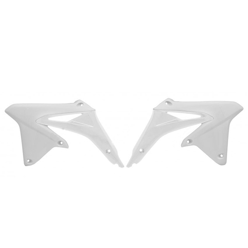 Suzuki RM-Z450 2008-2017 Rtech White Radiator Shrouds Pair