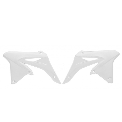 Suzuki RM-Z250 2010-2018 Rtech White Radiator Shrouds Pair