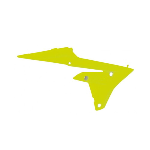 Yamaha YZ250FX 2015-2019 Rtech Neon Yellow Lower Radiator Shrouds Pair