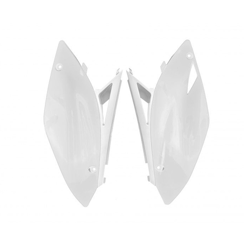 Kawasaki KX450F 2009-2011 Rtech White Side Covers Pair Panels