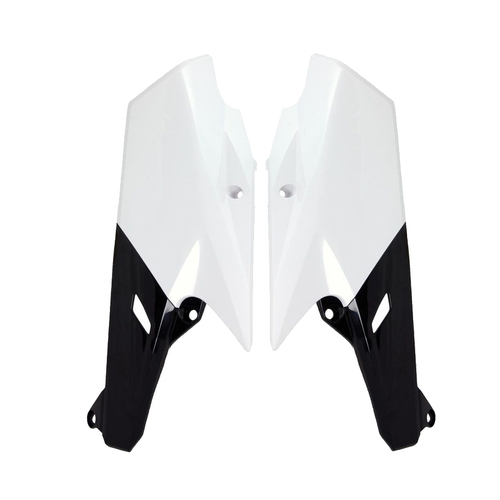 Yamaha YZ450FX 2016-2018 Rtech OE White/Black Side Covers Pair Panels