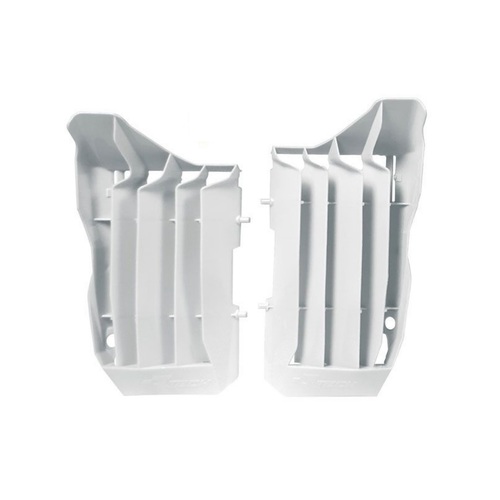 Honda CRF250R 2018-2019 Rtech White Oversized Radiator Fins Pair Louvres