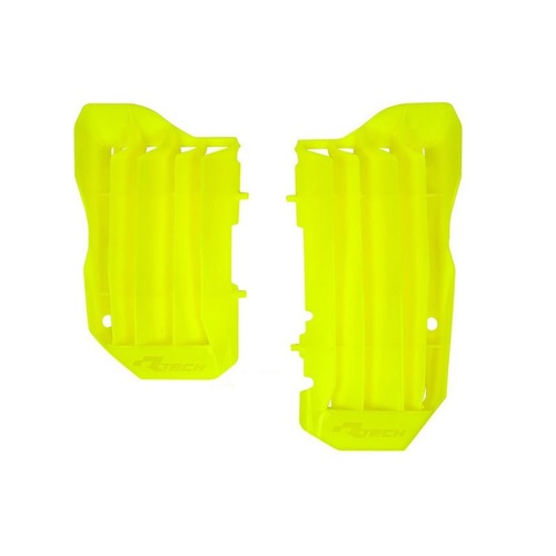 Honda CRF450R 2017-2020 Rtech Neon Yellow Oversized Radiator Fins Pair Louvres