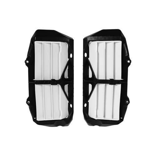 KTM 125XC 2021-2024 Rtech White Oversized Radiator Fins Pair Louvres