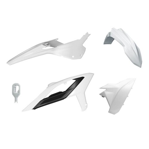 Beta RR 480 4T RACING 2023-2024 Rtech White Plastics Kit Inc Fenders & Shrouds