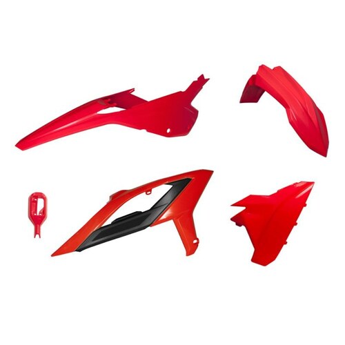 Beta RR 390 4T RACING 2023-2024 Rtech Red Plastics Kit Inc Fenders & Shrouds