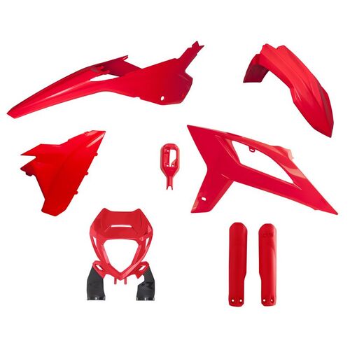 Beta RR 480 4T 2020-2022 Rtech Red Plastics Kit Inc Fenders & Shrouds