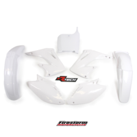 Honda CR125R 2002-2003 Rtech White Plastics Kit Inc Fenders & Shrouds