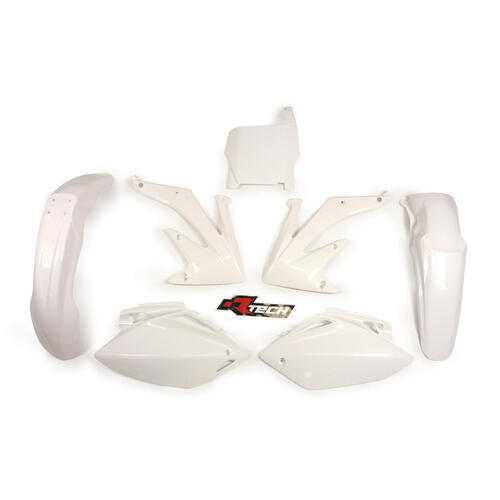 Honda CRF450R 2005 Rtech White Plastics Kit Inc Fenders & Shrouds