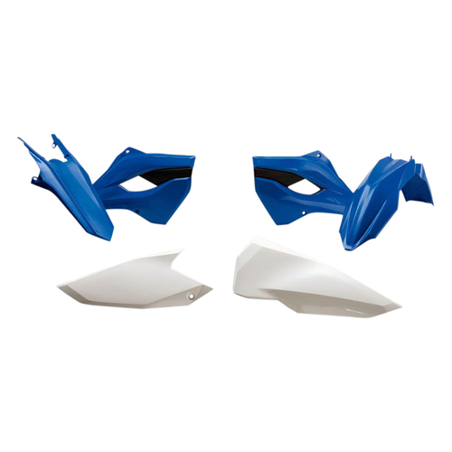 Husaberg TE250 2013-2014 Rtech Blue White OEM Plastics Kit Inc Fenders & Shrouds