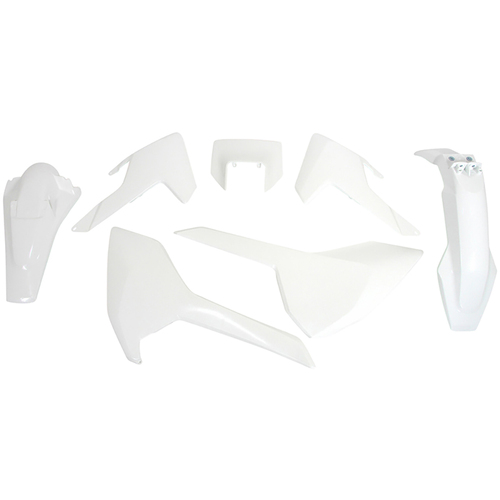 Husqvarna TX125 2017-2019 Rtech White Plastics Kit Incl Headlight Surround