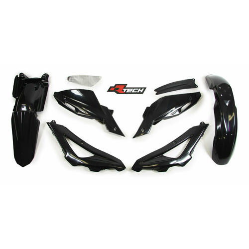 Husqvarna TE510 2010 Rtech Black Plastics Kit Inc Fenders & Shrouds