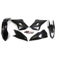Husqvarna TE300 2014 Rtech Black Plastics Kit Inc Fenders & Shrouds