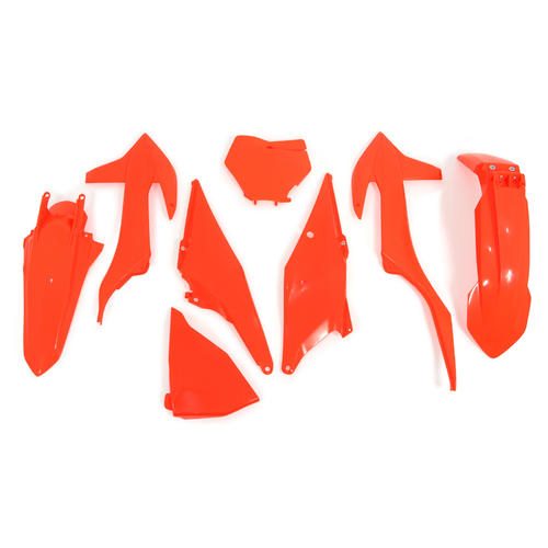 KTM 450 XC-F 2019-2022 Rtech Neon Orange Plastics Kit Inc Fenders & Shrouds